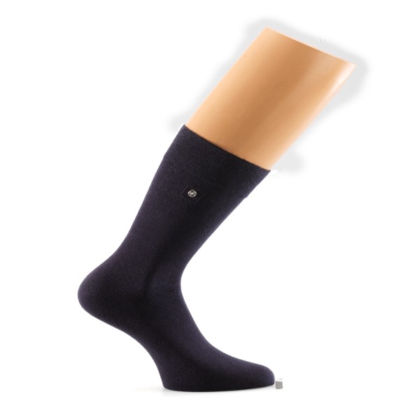 2er Pack Snap Sock Excellent Wolle/Seide, nachtblau