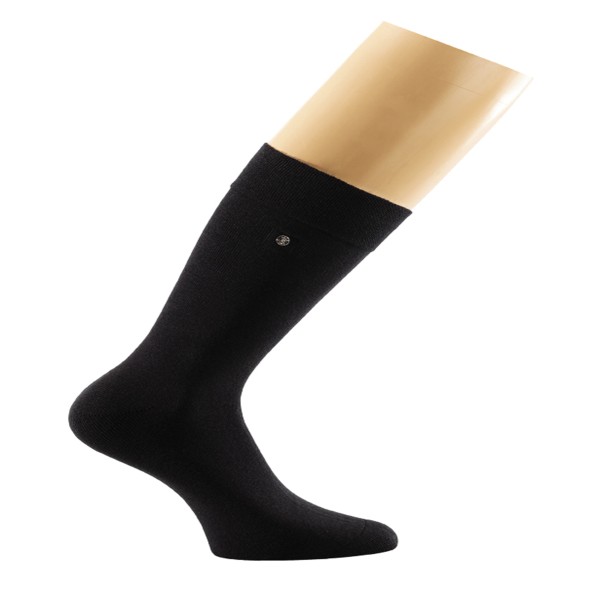 2er Pack Snap Sock Excellent Wolle/Seide, schwarz