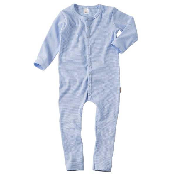 Baby Kinder Schlafanzug, Pyjama hellblau weiss 56-134