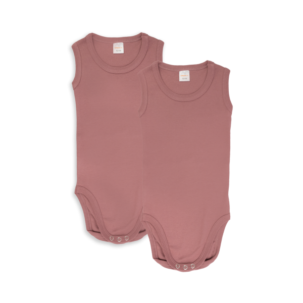 Baby Body - Kinder Body ohnearm alt rosa Doppelpack Größe 92-134
